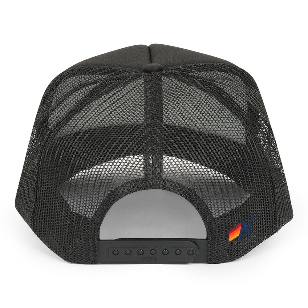 Aviator Nation Black Trucker Hat with Sunset Patch - Picture 6 of 11